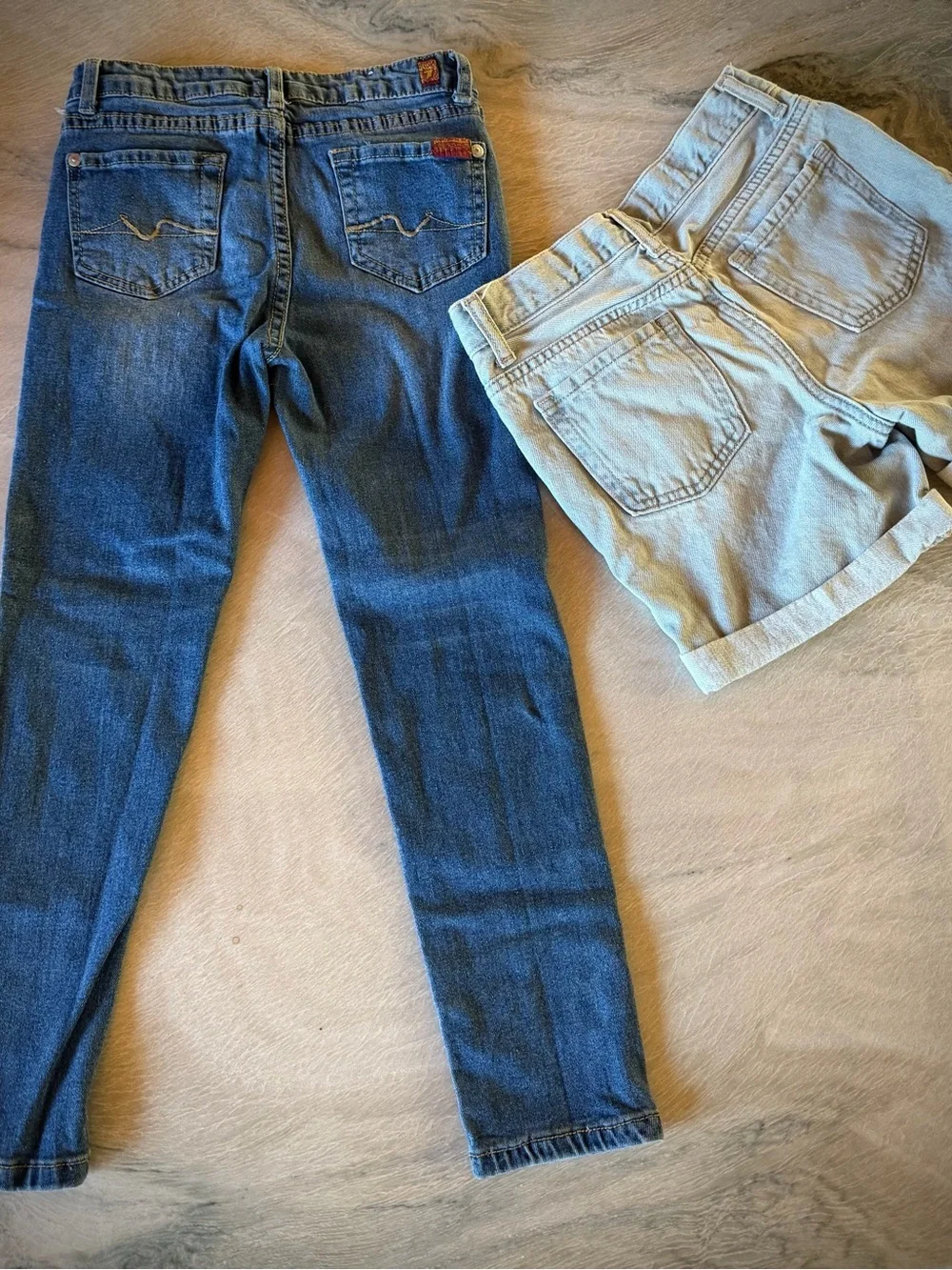 7 FOR ALL MANKIND | 10 | CHILDREN’S PLACE Skinny Jeans Cuff Shorts 2 Pair Lot